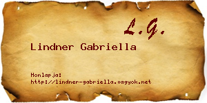 Lindner Gabriella névjegykártya