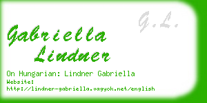 gabriella lindner business card